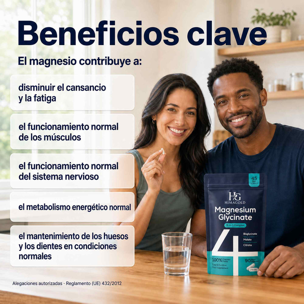 Funciones del magnesio: cansancio y fatiga, músculos, sistema nervioso, metabolismo energético, huesos y dientes